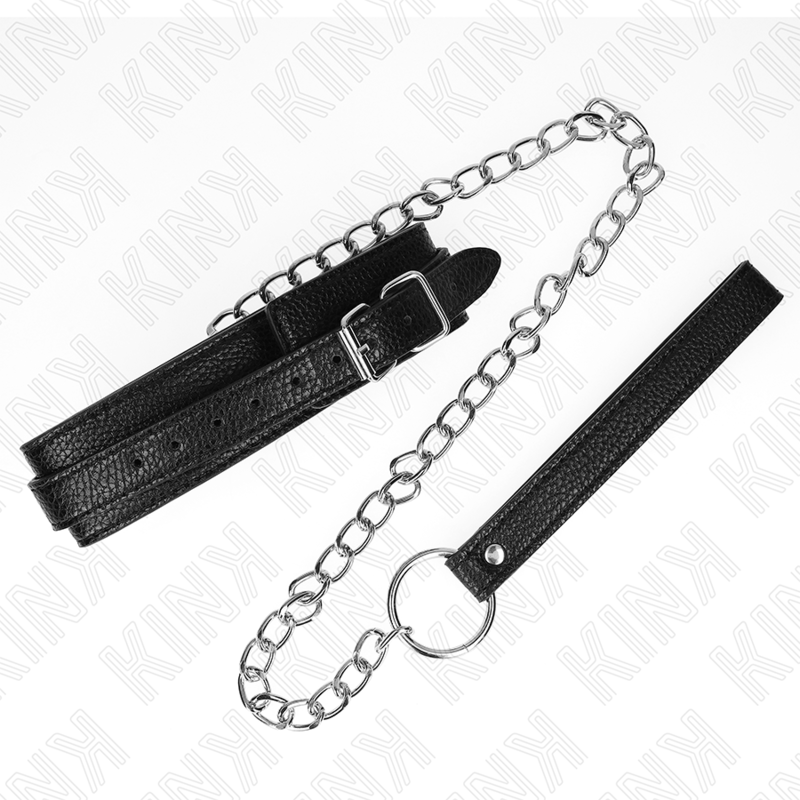 Collier motif serpent avec laisse 65 cm — KINK COLLAR & GAG