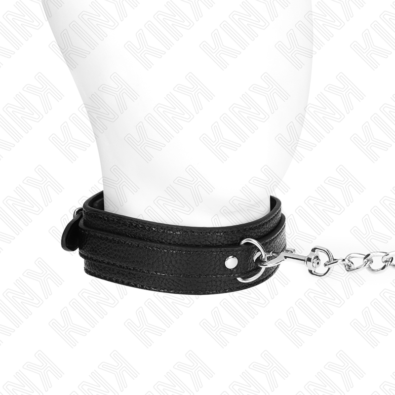 Collier motif serpent avec laisse 65 cm — KINK COLLAR & GAG