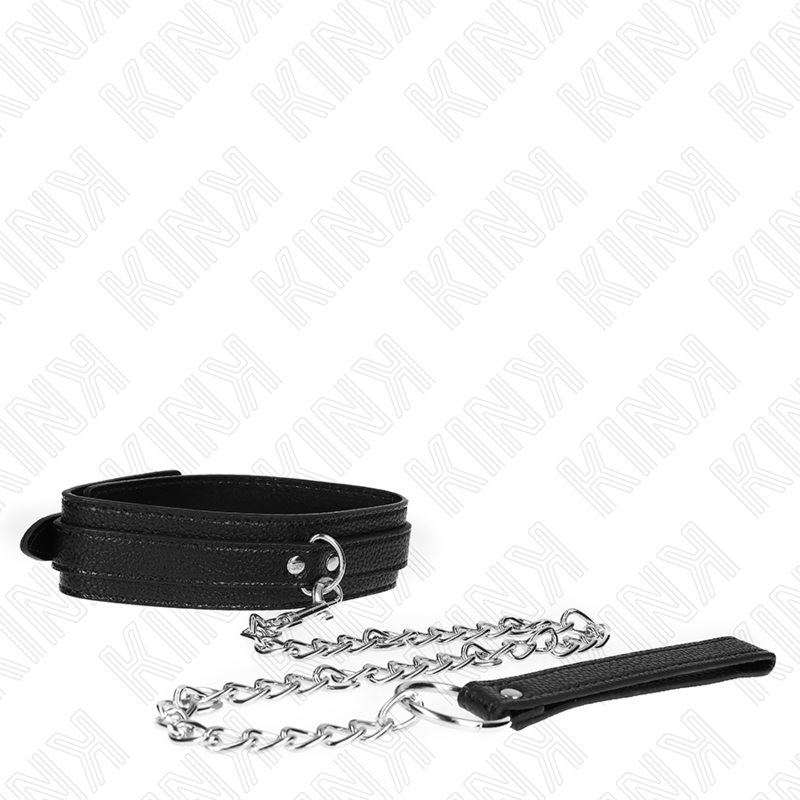 Collier motif serpent avec laisse 65 cm — KINK COLLAR & GAG