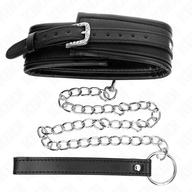 Collier avec bracelet à boucle brillante — KINK COLLAR & GAG