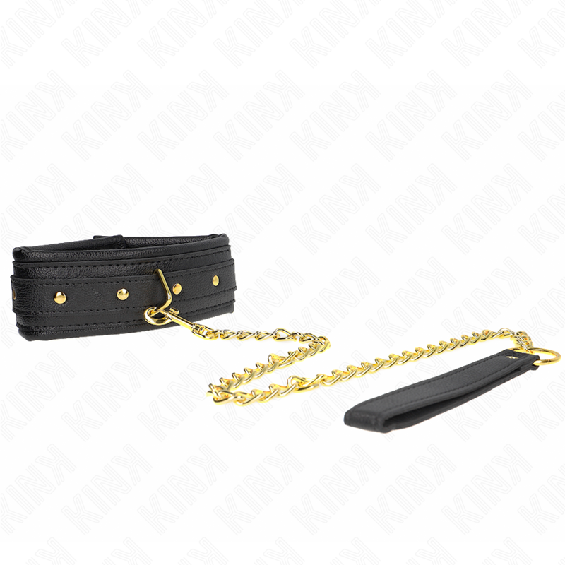 Collier ajustable imitation cuir éponge avec bracelet — KINK COLLAR & GAG