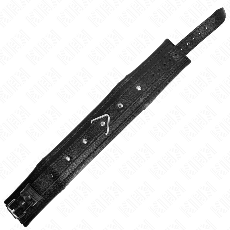 Collier ajustable imitation cuir éponge avec bracelet — KINK COLLAR & GAG