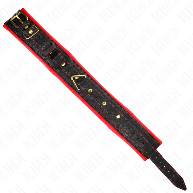 Collier réglable imitation cuir avec bracelet assorti — KINK COLLAR & GAG