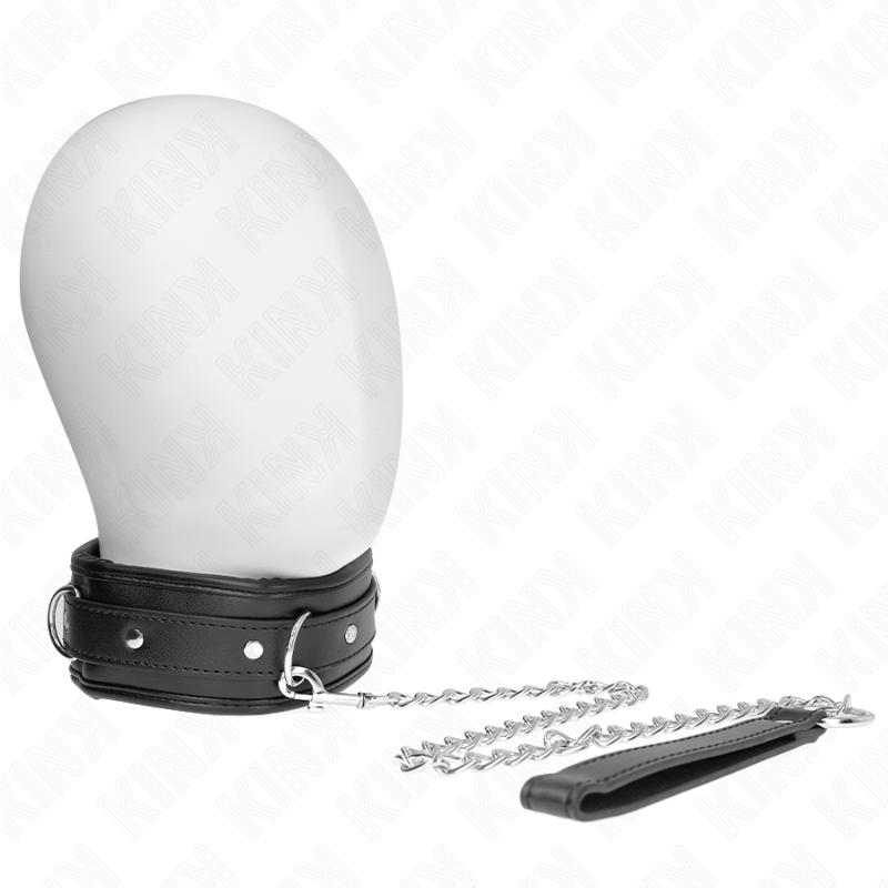 Ensemble collier et bracelet réglables en imitation cuir — KINK COLLAR & GAG