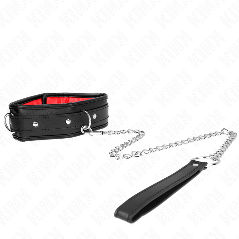 Ensemble collier et bracelet réglables en imitation cuir — KINK COLLAR & GAG