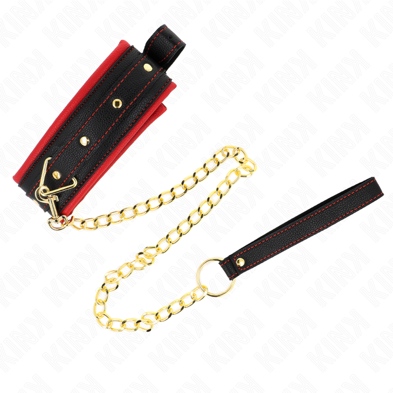 Collier avec laisse ajustable en tissu — KINK COLLAR & GAG