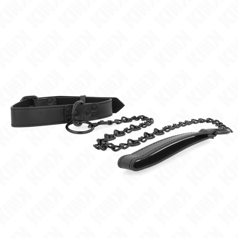 Collier de soumission avec laisse ajustable — KINK COLLAR & GAG
