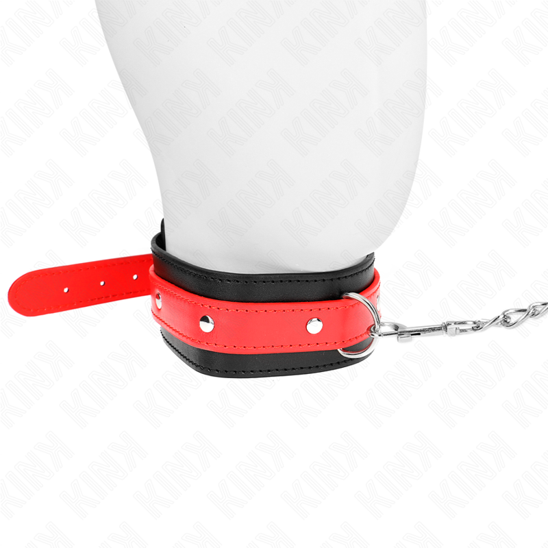 Collier ajustable avec bracelet rouge — KINK COLLAR & GAG