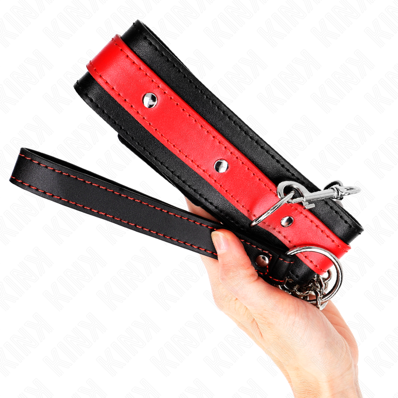 Collier ajustable avec bracelet rouge — KINK COLLAR & GAG