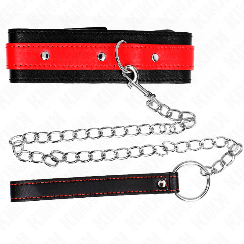 Collier ajustable avec bracelet rouge — KINK COLLAR & GAG