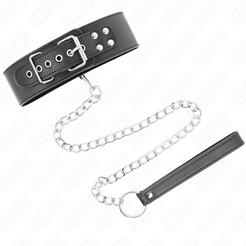 Collier basic avec laisse 65 cm — KINK COLLAR & GAG