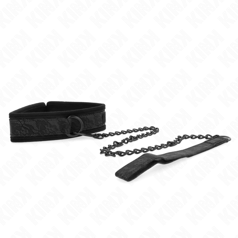 Collier de soumission ajustable avec laisse 77 cm — KINK COLLAR & GAG