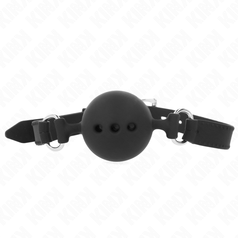 Bâton de silence en silicone ajustable avec boule — KINK COLLAR & GAG