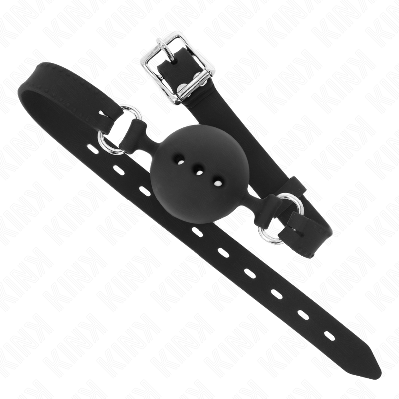 Bastão de silêncio em silicone ajustável com bola — KINK COLLAR & GAG