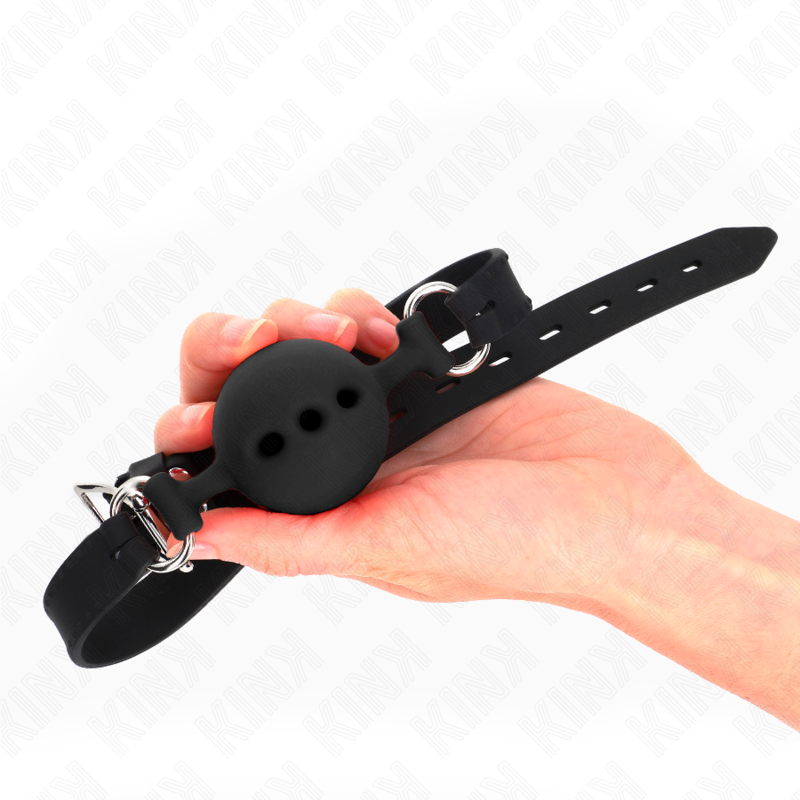 Bâton silicone ajustable avec boule de 5 cm — KINK COLLAR & GAG