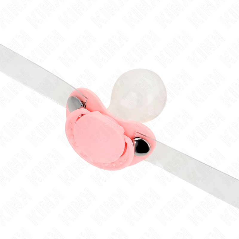 Gag sucette rose ajustable — KINK COLLAR & GAG