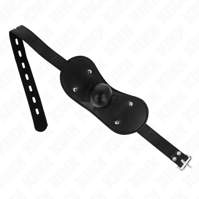 Masque boucles ball gag avec serrure réglable — KINK COLLAR & GAG