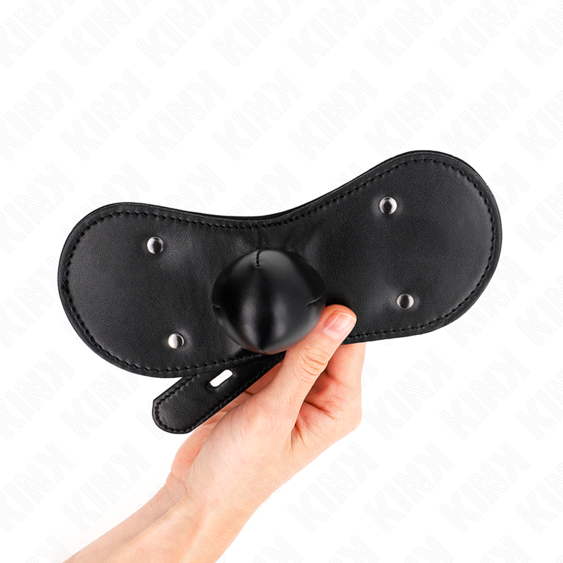 Masque boucles ball gag avec serrure réglable — KINK COLLAR & GAG
