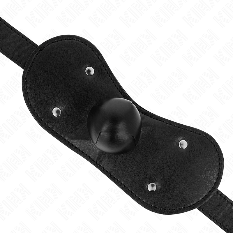 Masque boucles ball gag avec serrure réglable — KINK COLLAR & GAG