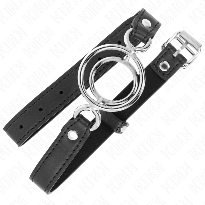 Gag à plusieurs anneaux réglable — KINK COLLAR & GAG