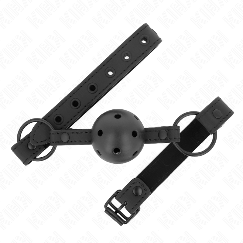 Bâillon boule néoprène réglable — KINK COLLAR & GAG
