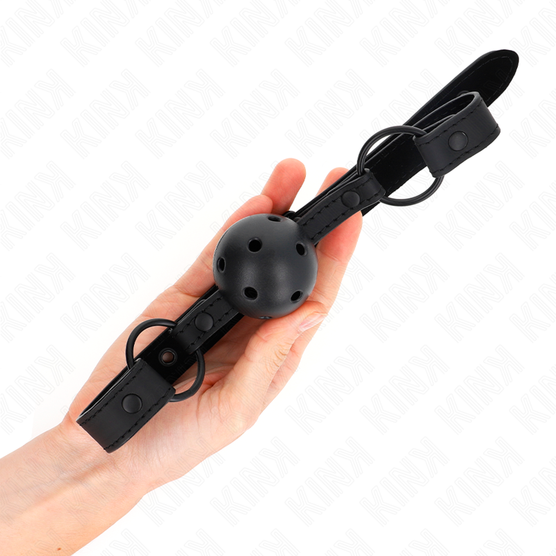Bâillon boule néoprène réglable — KINK COLLAR & GAG
