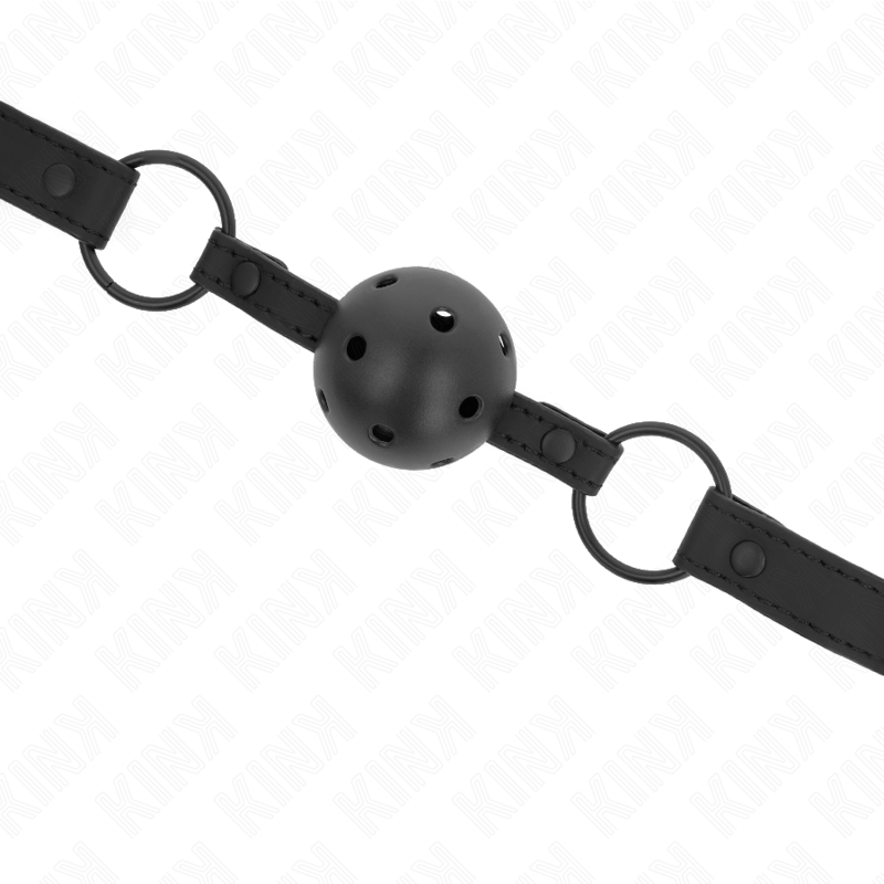 Bâillon boule néoprène réglable — KINK COLLAR & GAG