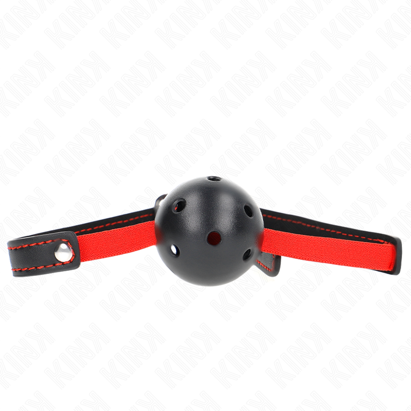 Bâton creux rigide avec ceinture élastique — KINK COLLAR & GAG