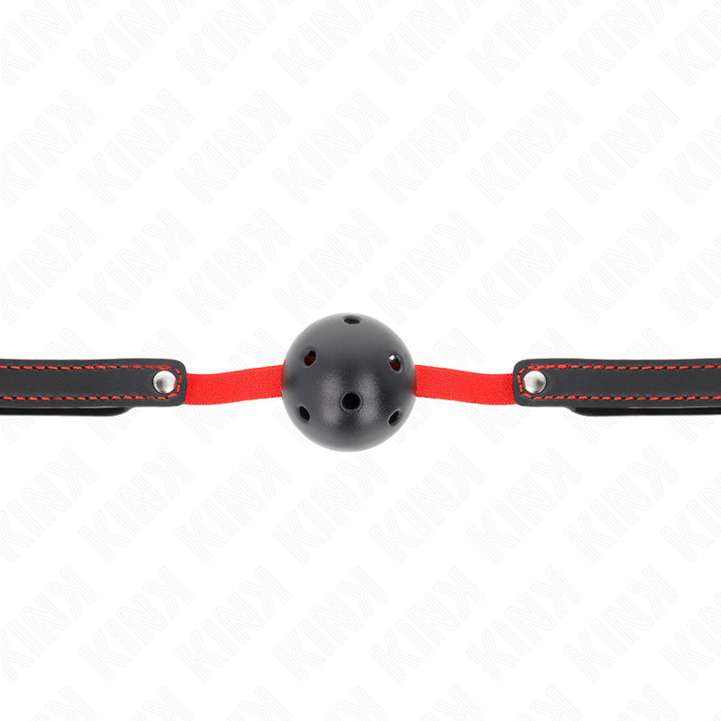 Bâton creux rigide avec ceinture élastique — KINK COLLAR & GAG