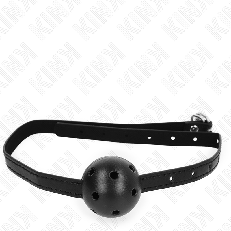 Balle respirante simplicity noire 4,5 cm — KINK COLLAR & GAG