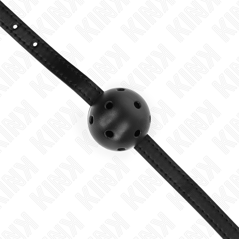 Balle respirante simplicity noire 4,5 cm — KINK COLLAR & GAG