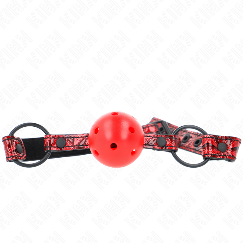 Gag boule motif diamant 4,5 cm réglable — KINK COLLAR & GAG