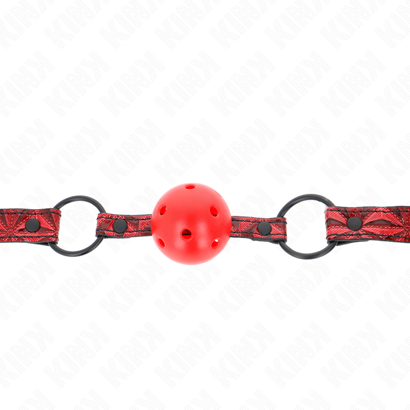Gag boule motif diamant 4,5 cm réglable — KINK COLLAR & GAG