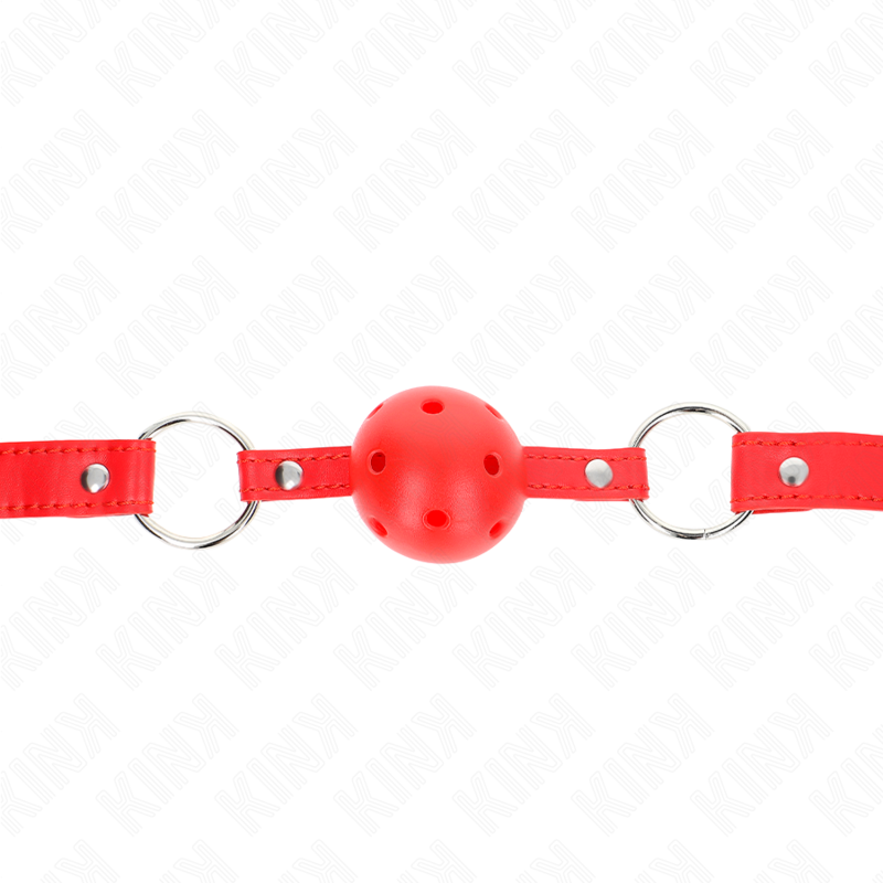 Bâton respirant réglable à double rivet — KINK COLLAR & GAG