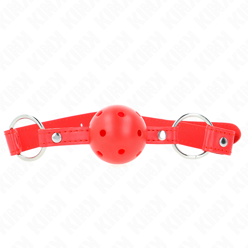 Gag respirável ajustável de duplo rebite — KINK COLLAR & GAG