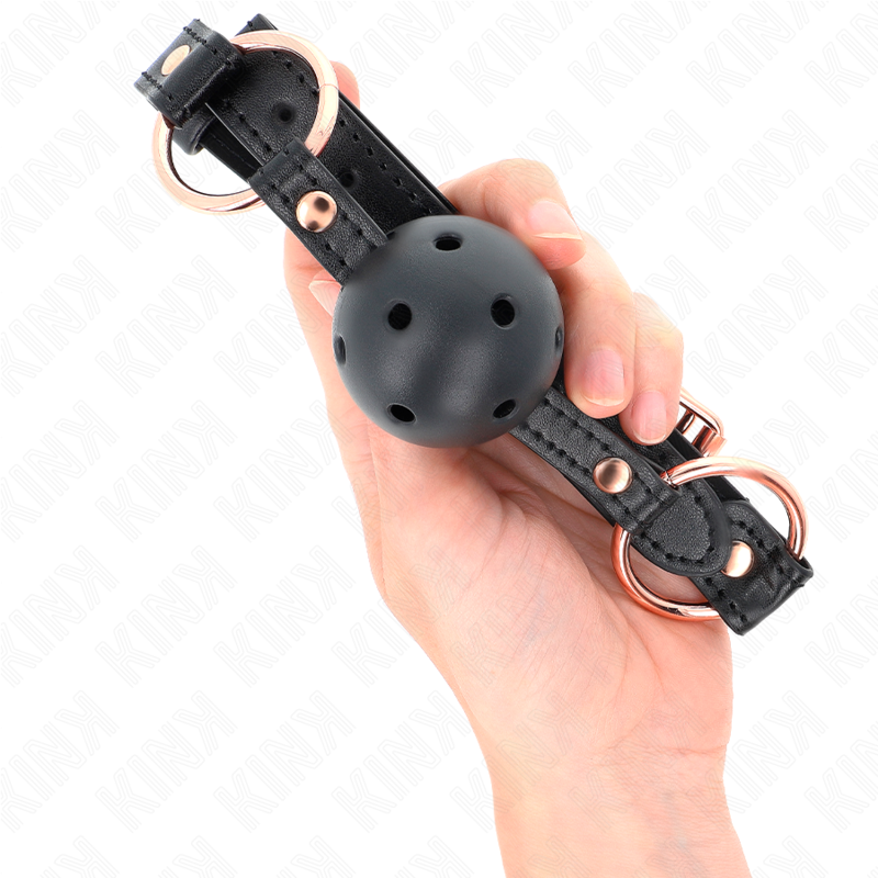 Bâillon boule premium TPE 4 cm — KINK COLLAR & GAG
