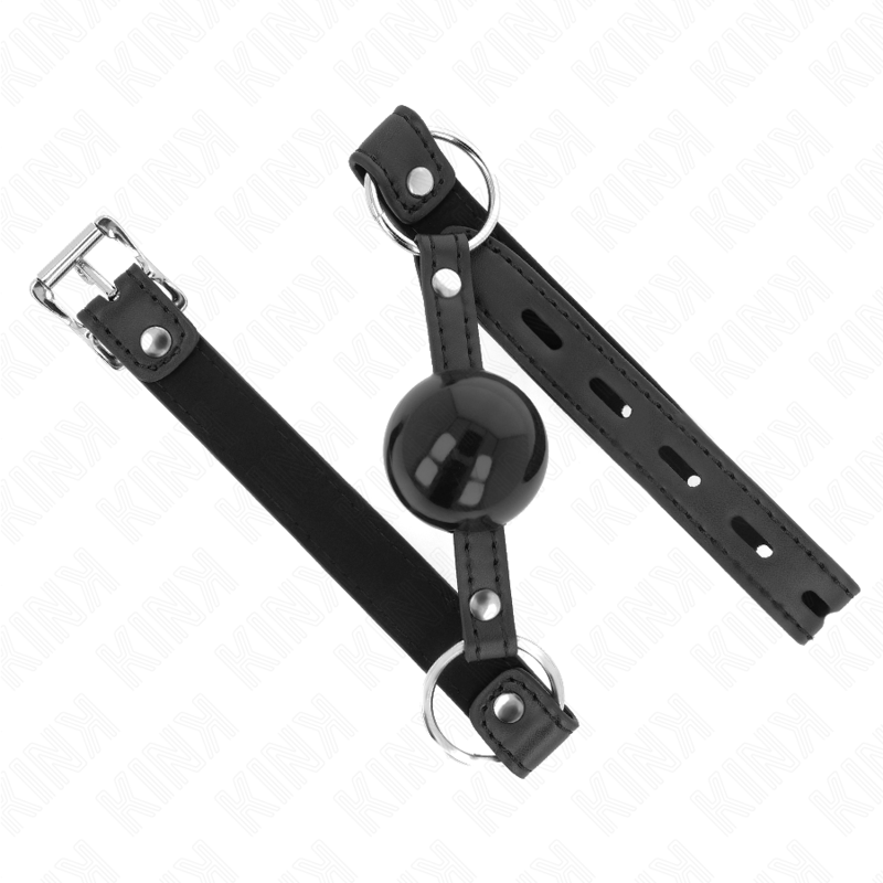 Bâillon boule TPE 4 cm avec cadenas — KINK COLLAR & GAG