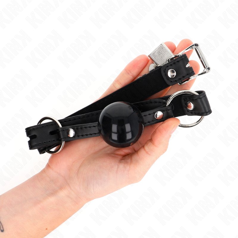 Bâillon boule TPE 4 cm avec cadenas — KINK COLLAR & GAG