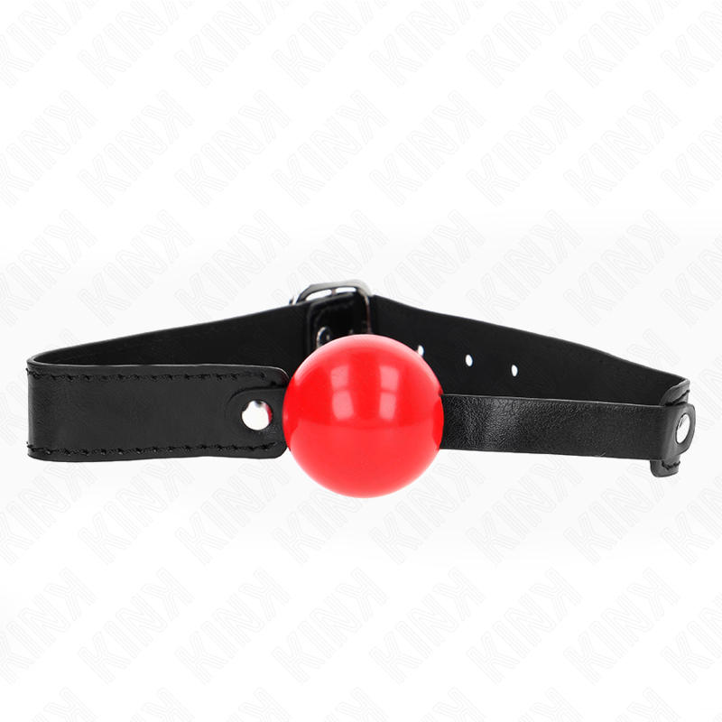 Balle de gag souple en TPE 4 cm avec sangle réglable — KINK COLLAR & GAG