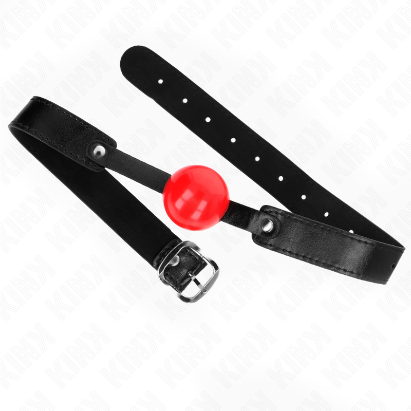 Balle de gag souple en TPE 4 cm avec sangle réglable — KINK COLLAR & GAG
