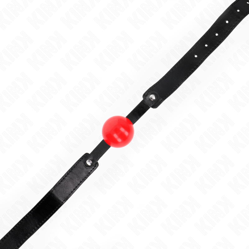 Balle de gag souple en TPE 4 cm avec sangle réglable — KINK COLLAR & GAG
