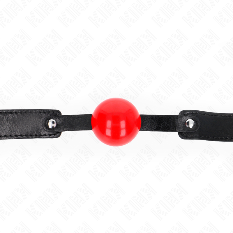 Balle de gag souple en TPE 4 cm avec sangle réglable — KINK COLLAR & GAG