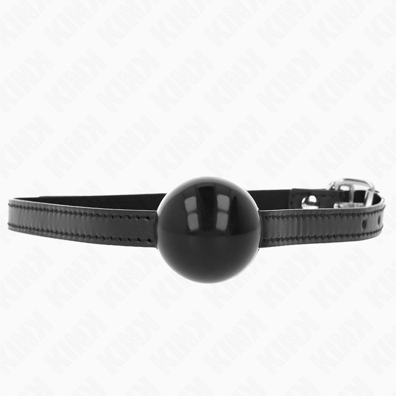 Bague de silence à boule pleine noire 4 cm — KINK COLLAR & GAG