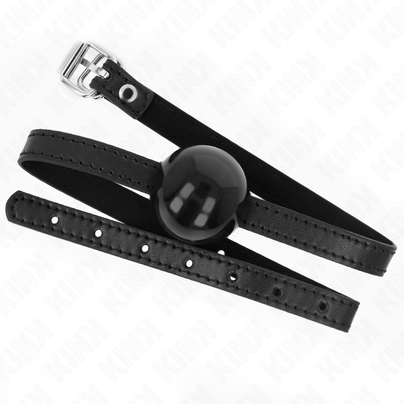 Bague de silence à boule pleine noire 4 cm — KINK COLLAR & GAG