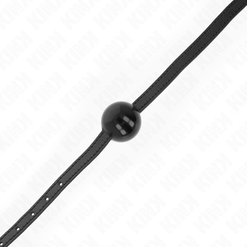 Bague de silence à boule pleine noire 4 cm — KINK COLLAR & GAG