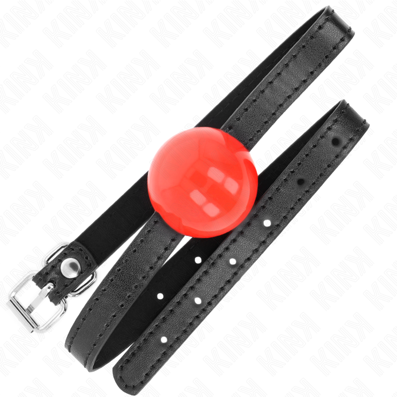 Gag boule solide rouge 4 cm — KINK COLLAR & GAG