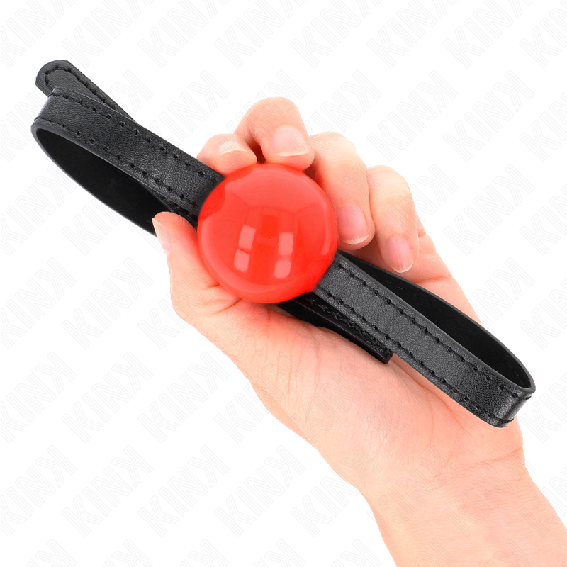 Gag boule solide rouge 4 cm — KINK COLLAR & GAG