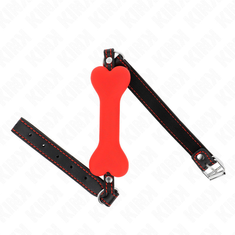 Bâillon boule rouge 12 cm — KINK COLLAR & GAG