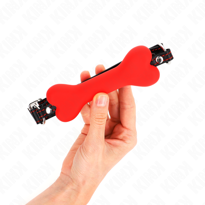 Bâillon boule rouge 12 cm — KINK COLLAR & GAG