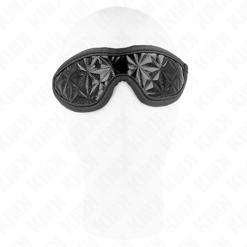 Tira-cabeça com padrão diamante preto — KINK MASKED ALLURE
